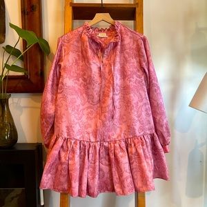 SZ S - Laura Ashley & Urban Outfitters Pink Anna Tie Neck Dress!